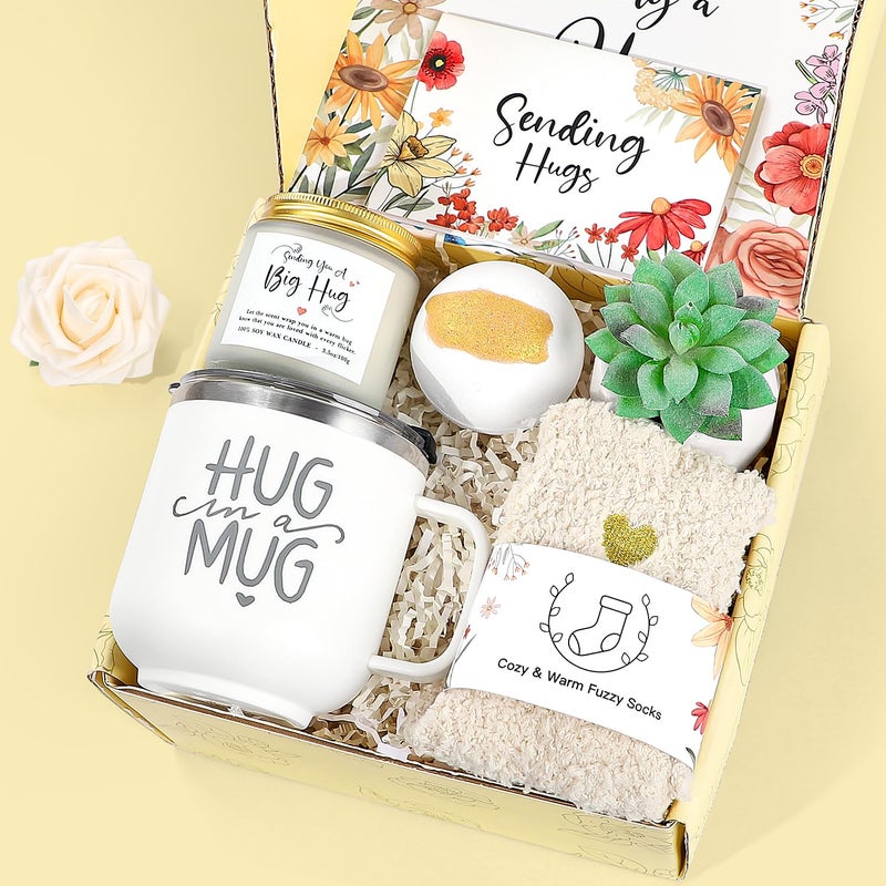 GiftPeak Sympathy Gift Baskets, Sympathy Gifts For Loss of Loved One, Sorry For Your Loss Gift Basket, Women Self Care Package, Inspirational Gifts For Women, Thinking of You Box - Image 1